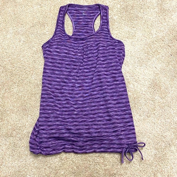 Athleta racer back workout top with built in bra - Picture 1 of 7